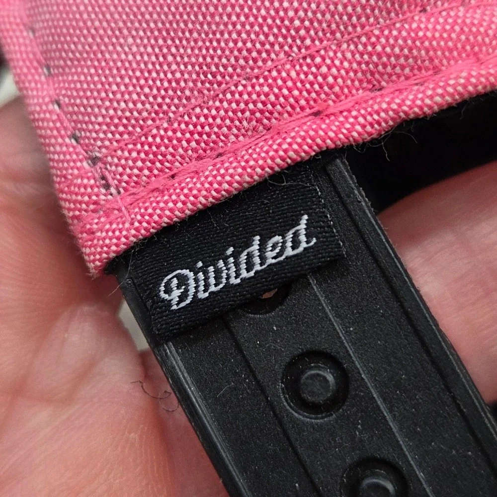 H&M Divided Pink NY Embroidered‎ Baseball Cap Hat Adjustable